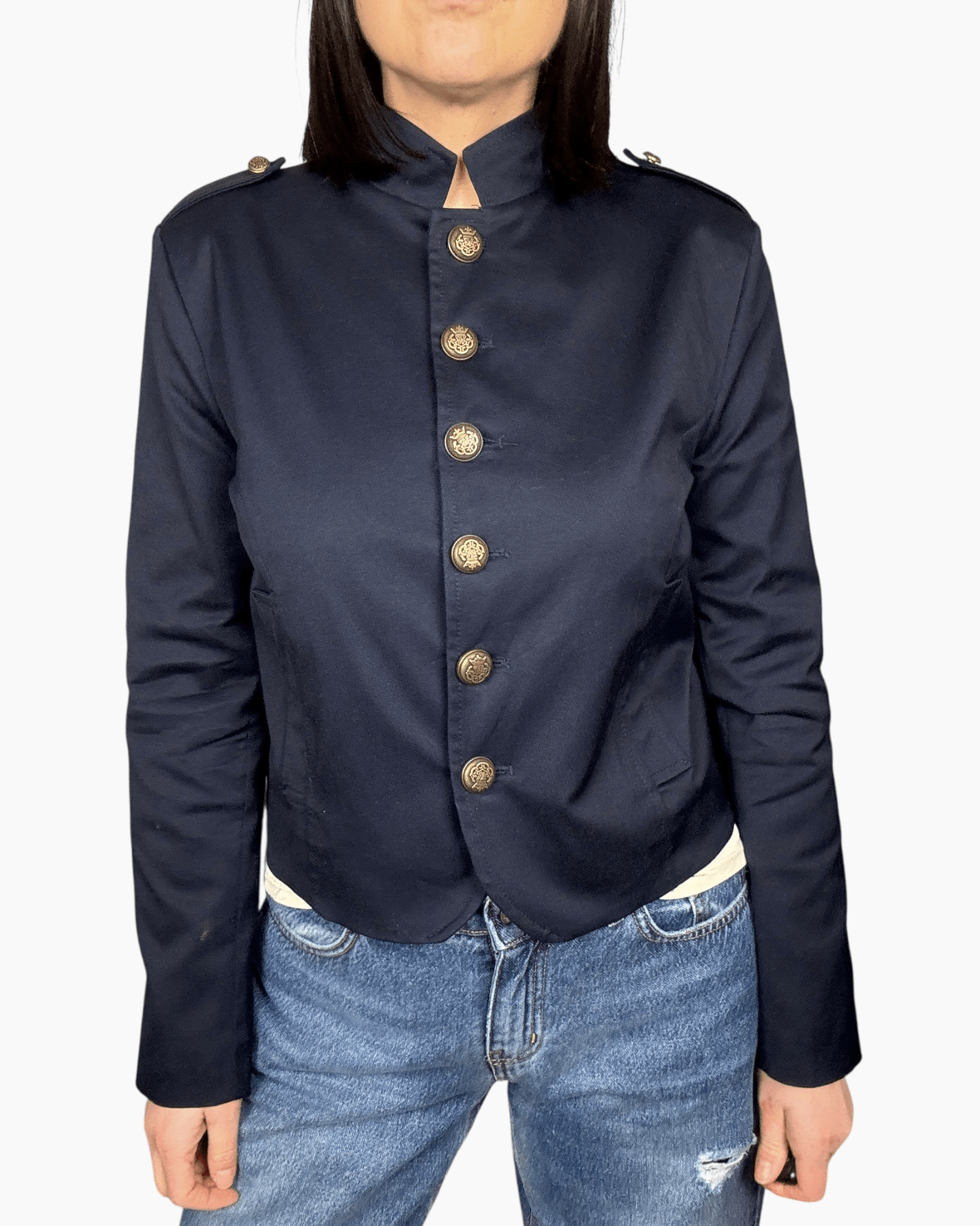 GIACCA BOTTONI ORO TENSIONE IN - XE BLU ABBIGLIAMENTO