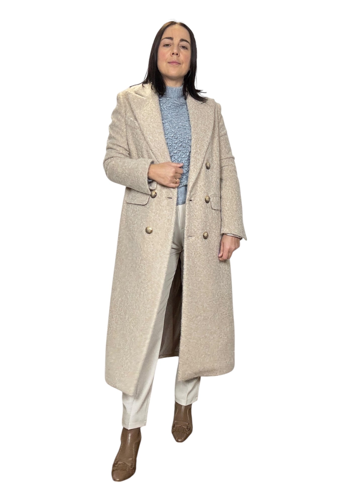 CAPPOTTO A UOVO IN LANA COTTA SUSY MIX