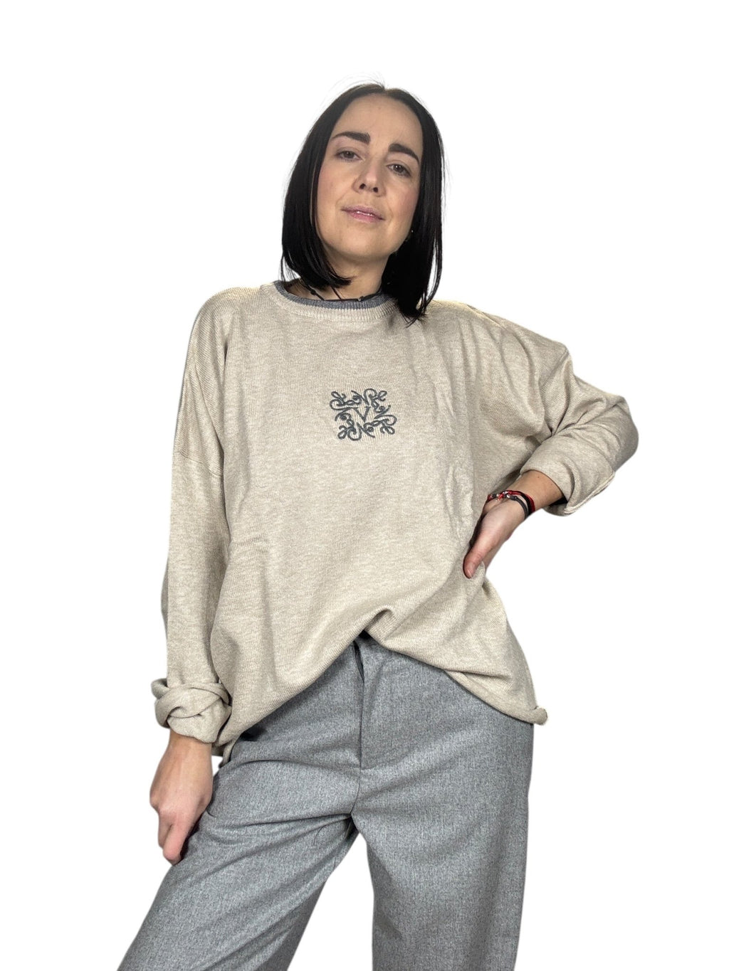 MAGLIA OVER LOEWE VICOLO - XE BLU ABBIGLIAMENTO