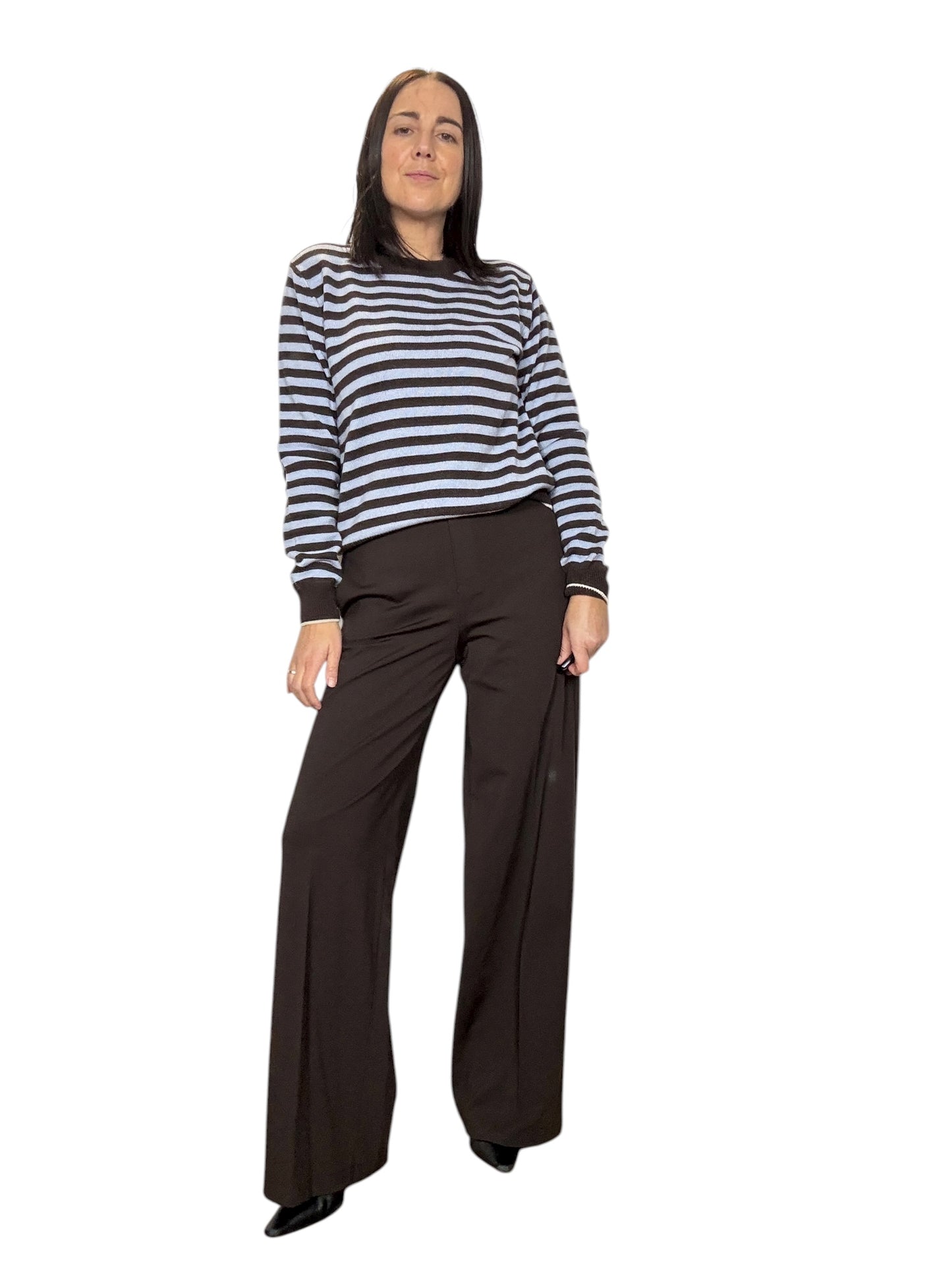 PANTALONE IN PUNTO MILANO GAMBA DRITTA TENSIONE IN