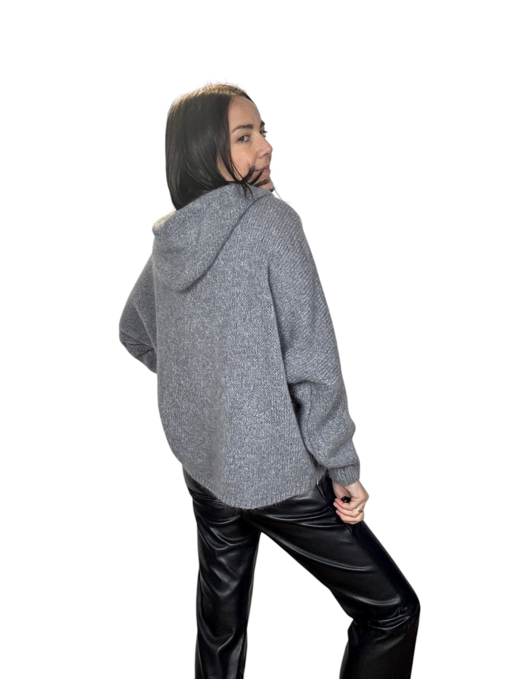 MAGLIA CON CAPPUCCIO DIXIE - XE BLU ABBIGLIAMENTO