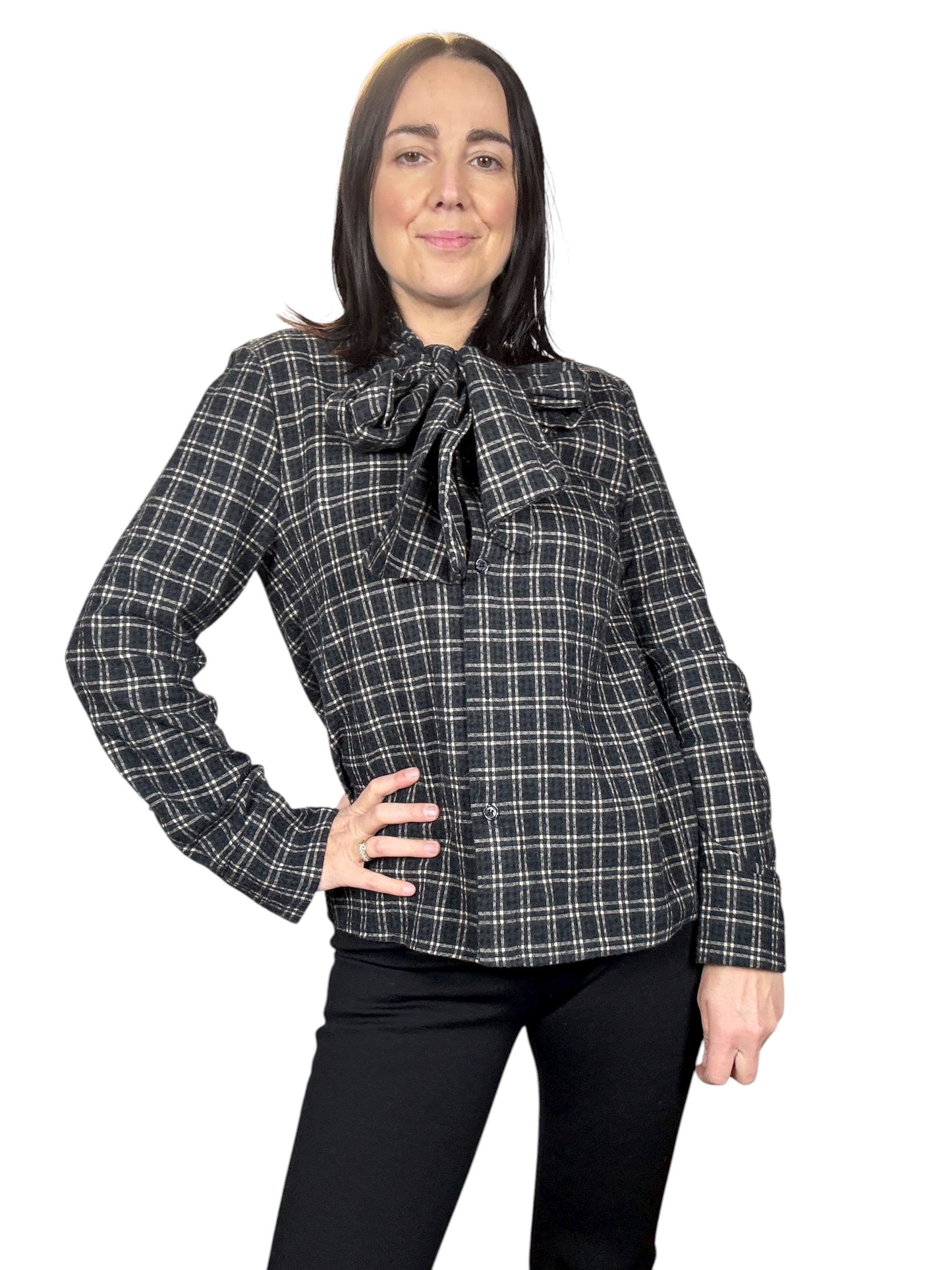CAMICIA CHECK CON FIOCCO HAVEONE