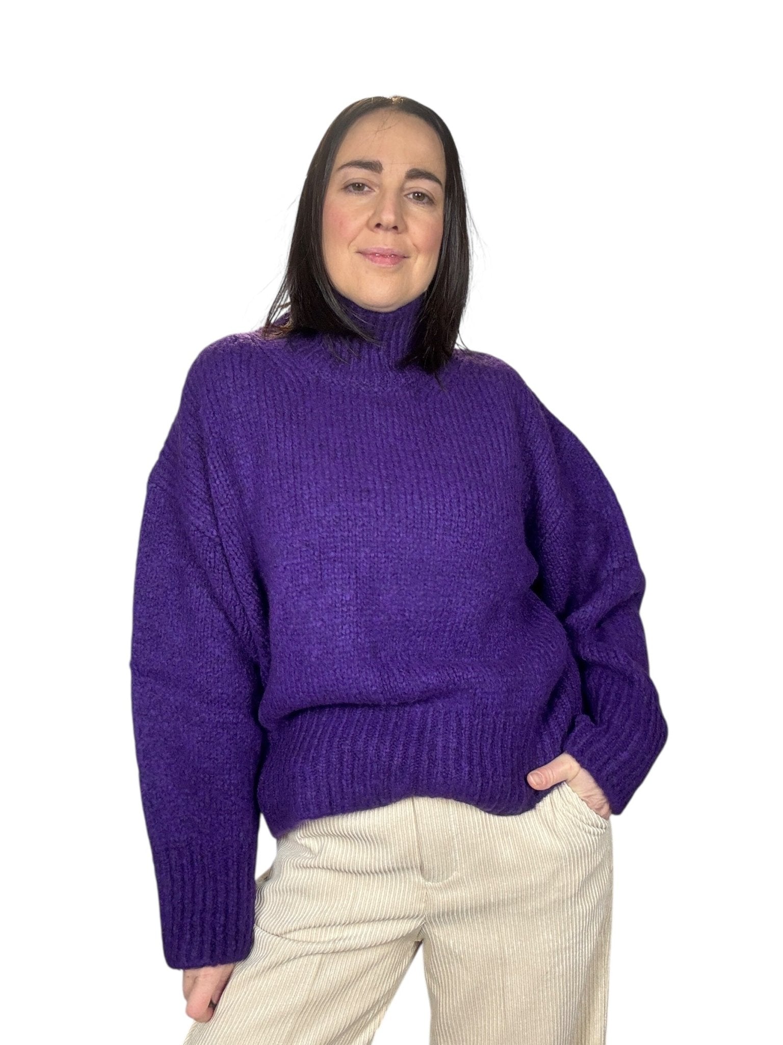 MAGLIA COLLO A LUPETTO VICOLO - XE BLU ABBIGLIAMENTO