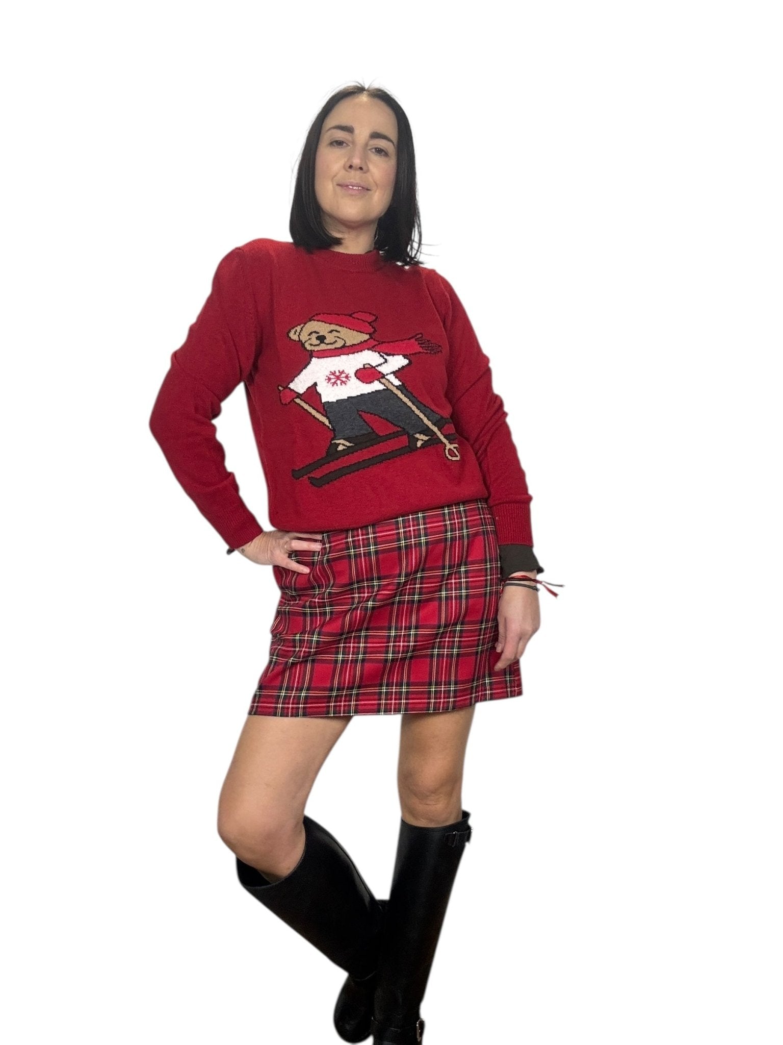 MINIGONNA SCOZZESE SUSY MIX - XE BLU ABBIGLIAMENTO