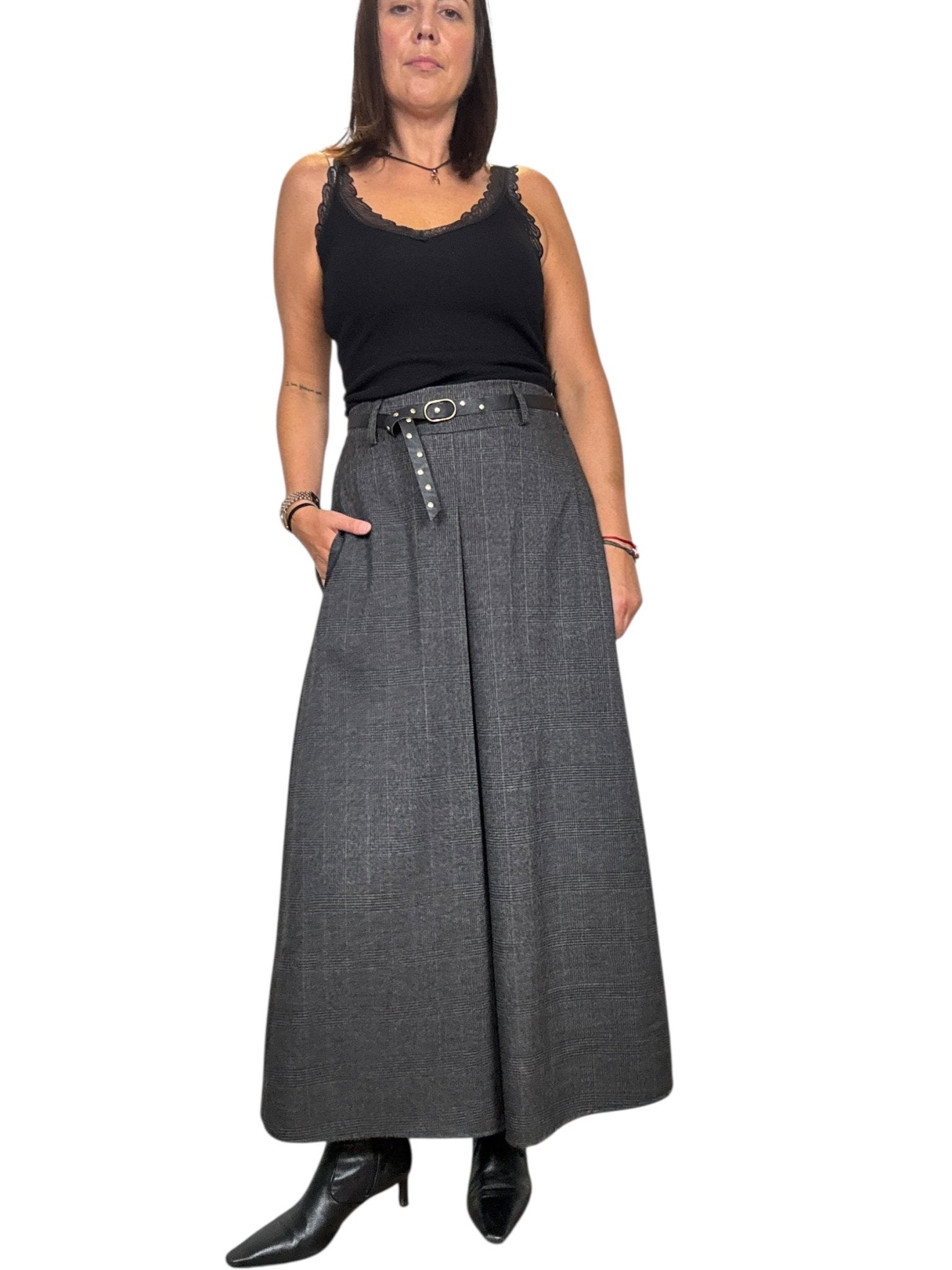 TAILLEUR CON MICROQUADRETTO SUSY MIX - XE BLU ABBIGLIAMENTO