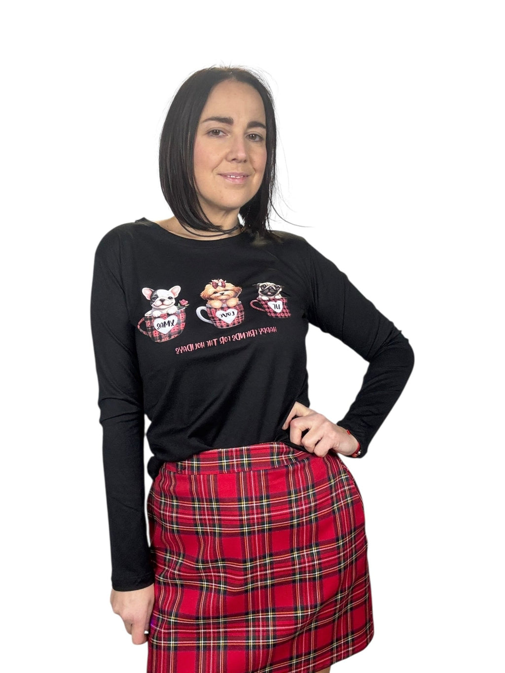 T - SHIRT CANI NATALE SUSY MIX - XE BLU ABBIGLIAMENTO