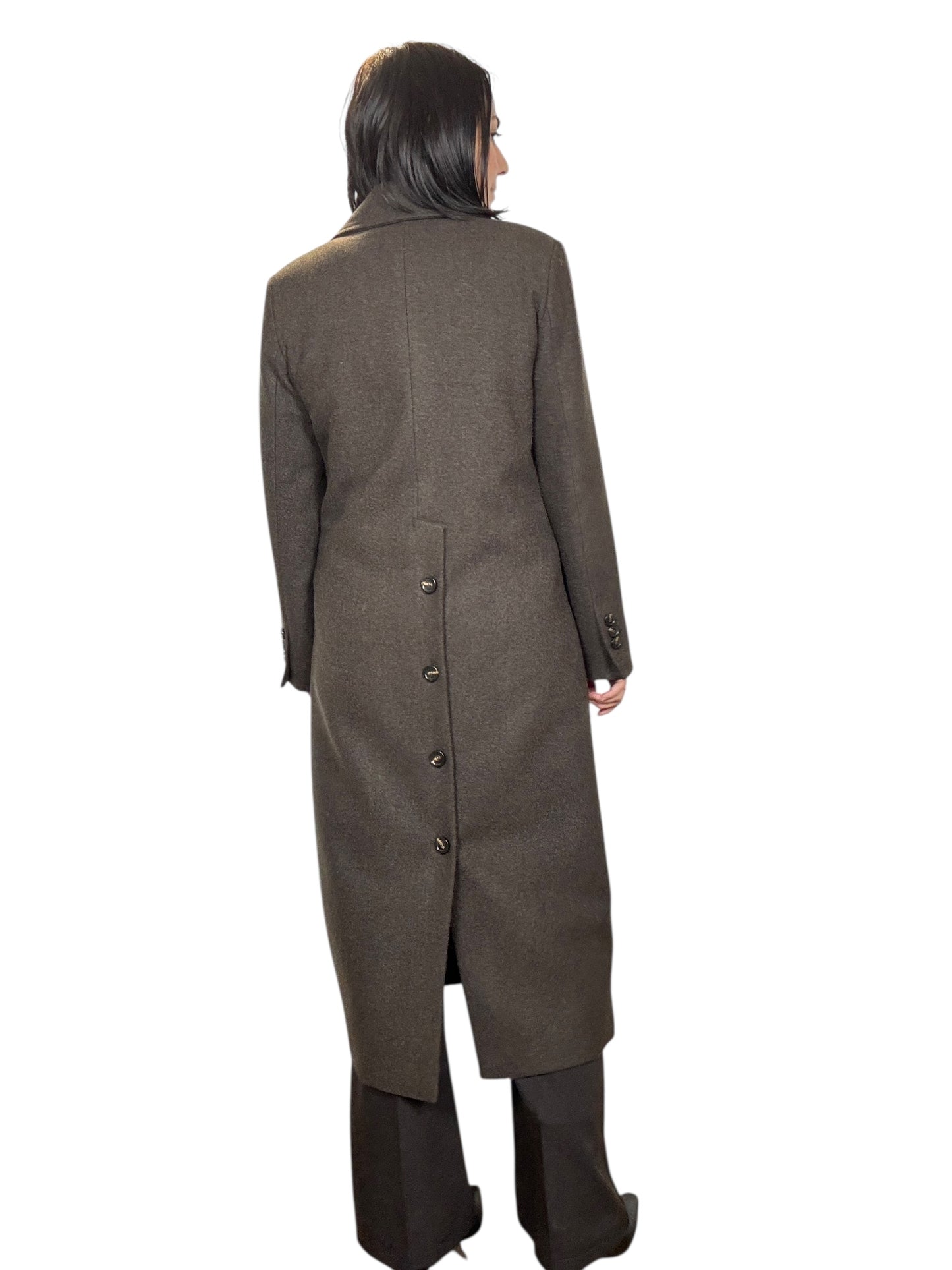 CAPPOTTO BOTTONI DIETRO TENSIONE IN