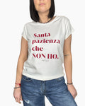 T - SHIRT SANTA PAZIENZA CHE NON HO VICOLO - XE BLU ABBIGLIAMENTO