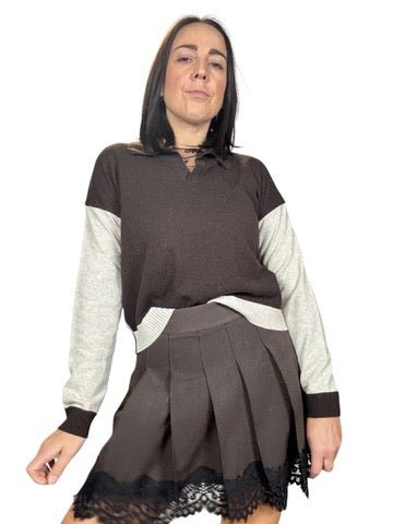 POLO BICOLOR SUSY MIX - XE BLU ABBIGLIAMENTO