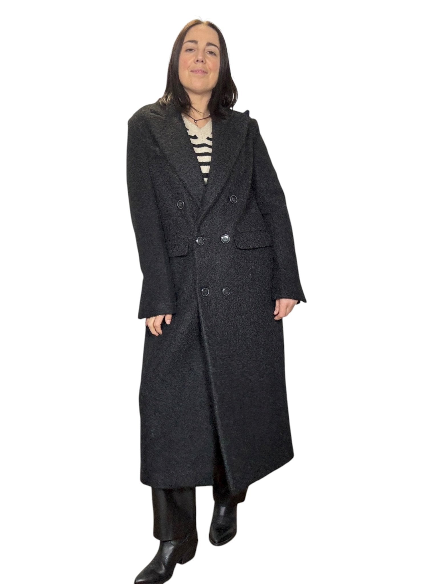 CAPPOTTO A UOVO IN LANA COTTA SUSY MIX - XE BLU ABBIGLIAMENTO