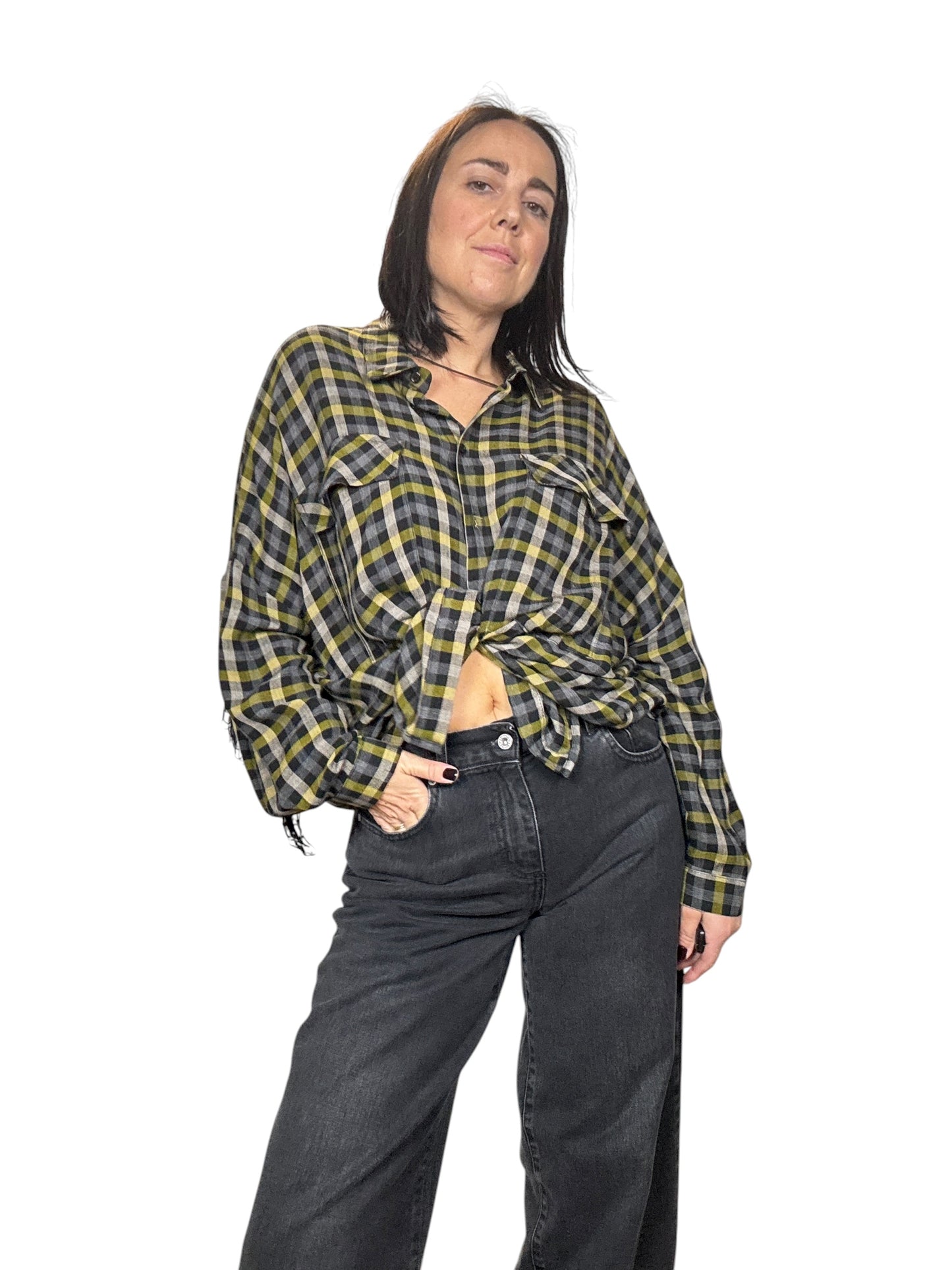 CAMICIA CHECK CON FRANGE DIXIE