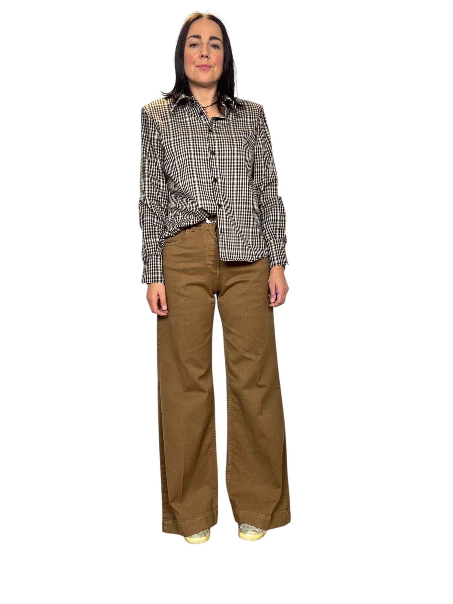 JEANS COLORATO A PALAZZO SUSY MIX - XE BLU ABBIGLIAMENTO