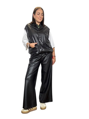 GILET IN ECOPELLE SUSY MIX