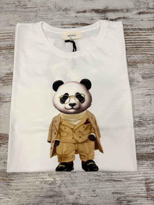 T-SHIRT PANDA TAILLEUR VICOLO