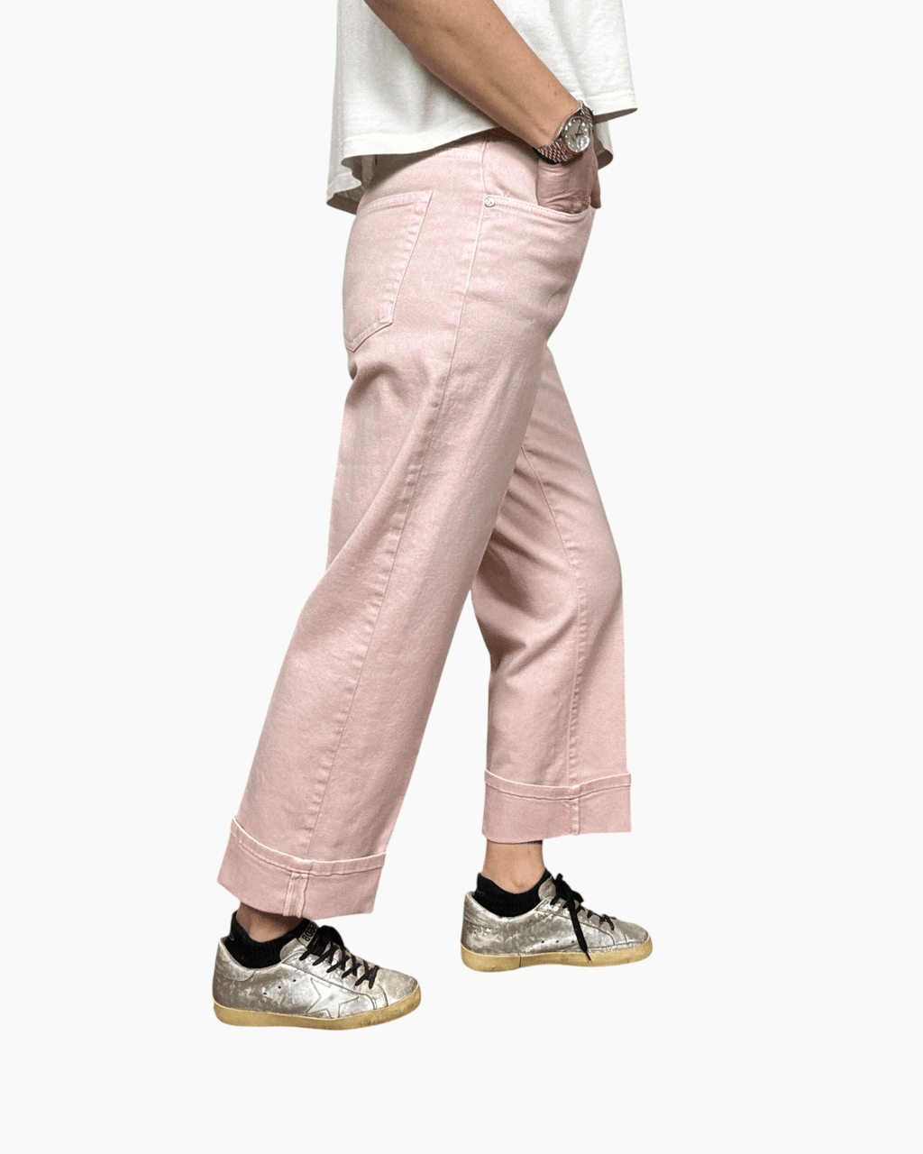 PANTALONE CON RISVOLTO SUSY MIX - XE BLU ABBIGLIAMENTO