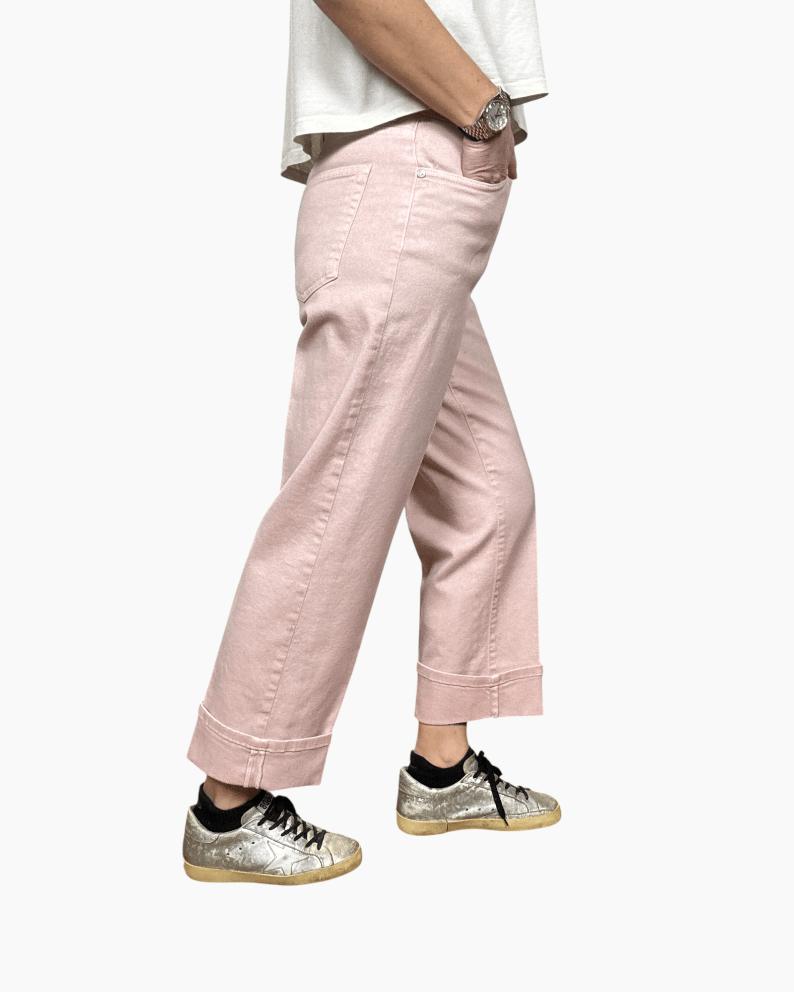 PANTALONE CON RISVOLTO SUSY MIX - XE BLU ABBIGLIAMENTO