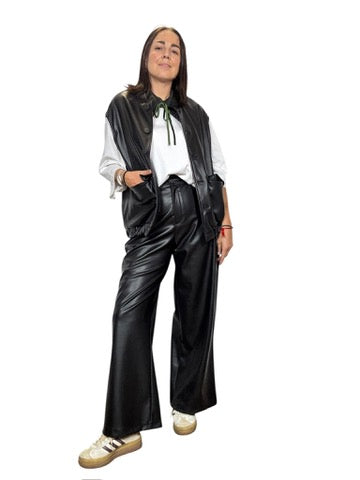 GILET IN ECOPELLE SUSY MIX