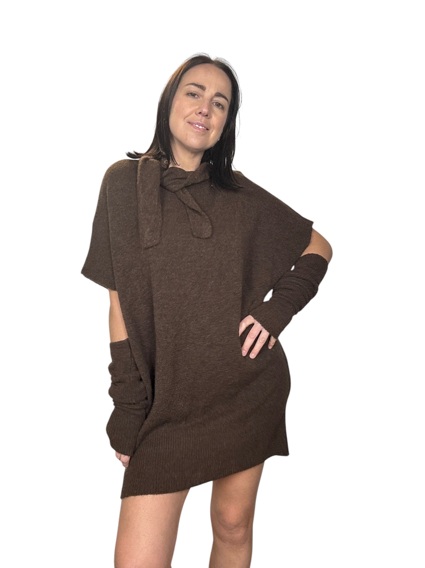 ABITO IN MAGLIA CON MANICOTTI DIXIE