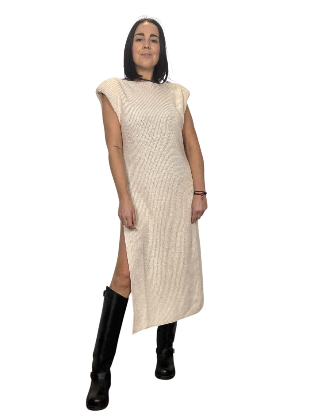 ABITO SMANICATO CON MANICOTTO VICOLO - XE BLU ABBIGLIAMENTO