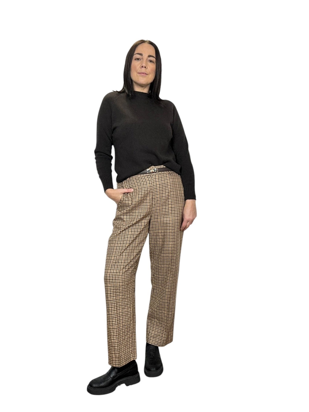 PANTALONE MICROPIEDEPOULE TENSIONE IN - XE BLU ABBIGLIAMENTO