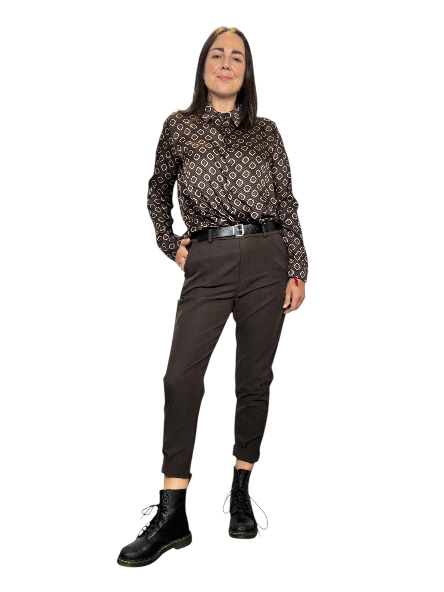 PANTALONE CON ELASTICO IN VITA SUSY MIX - XE BLU ABBIGLIAMENTO