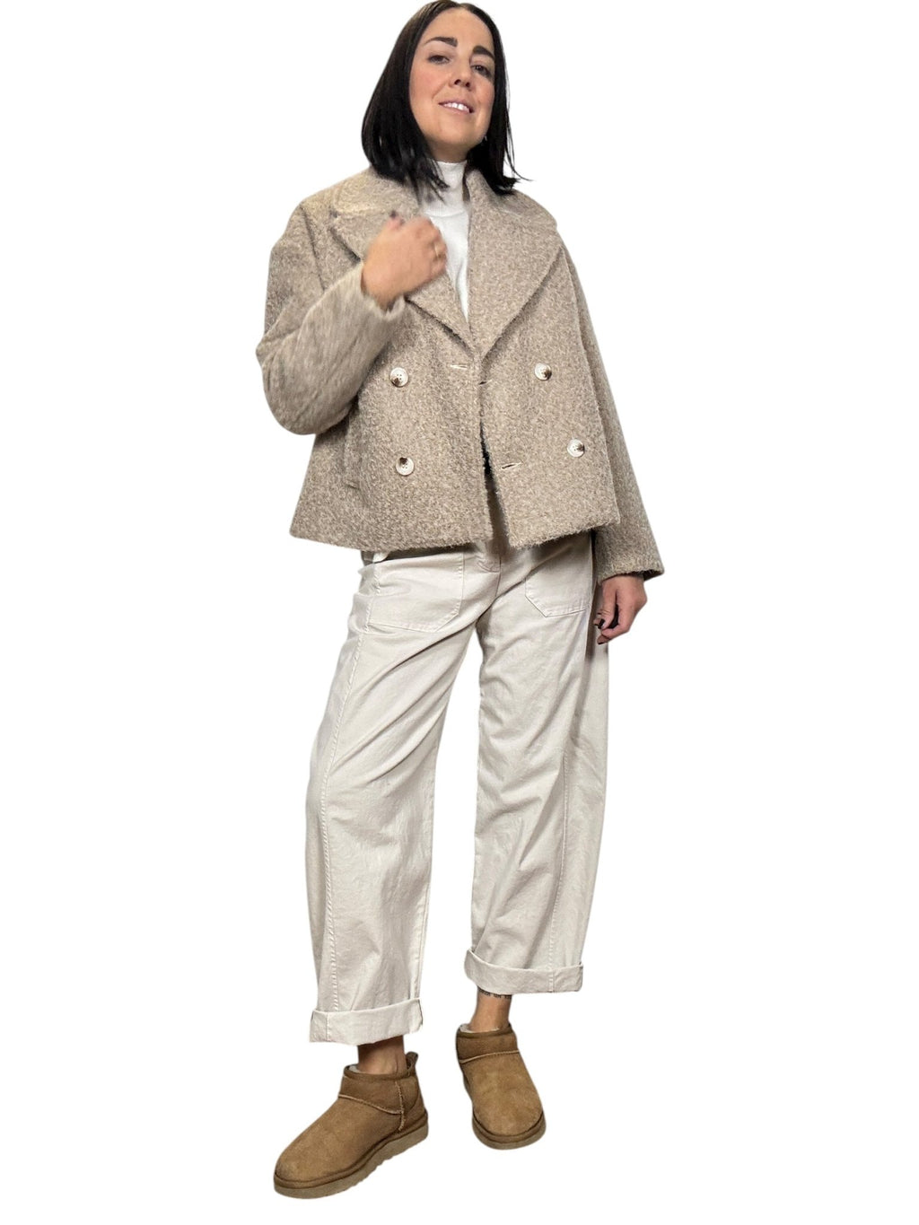 CAPPOTTINO IN LANA COTTA SUSY MIX - XE BLU ABBIGLIAMENTO