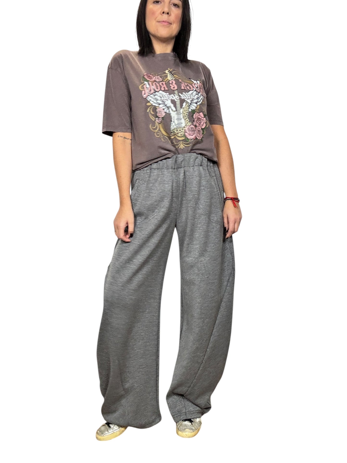 PANTALONE CARROT IN FELPA DIXIE