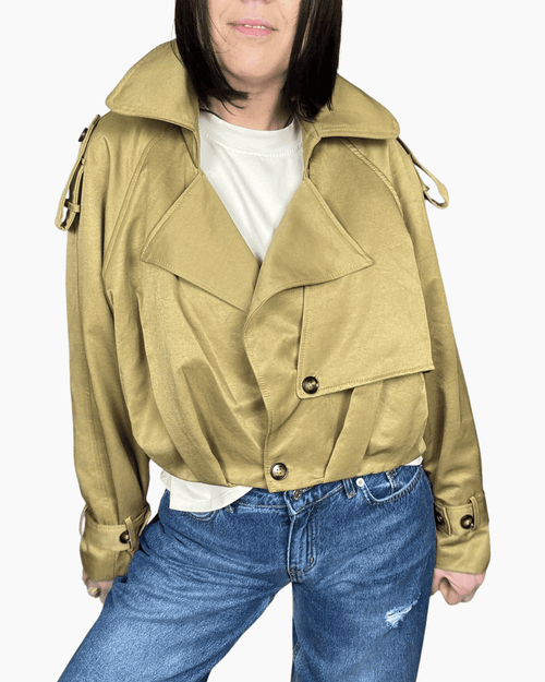 BOMBER CROPPED TENSIONE IN - XE BLU ABBIGLIAMENTO