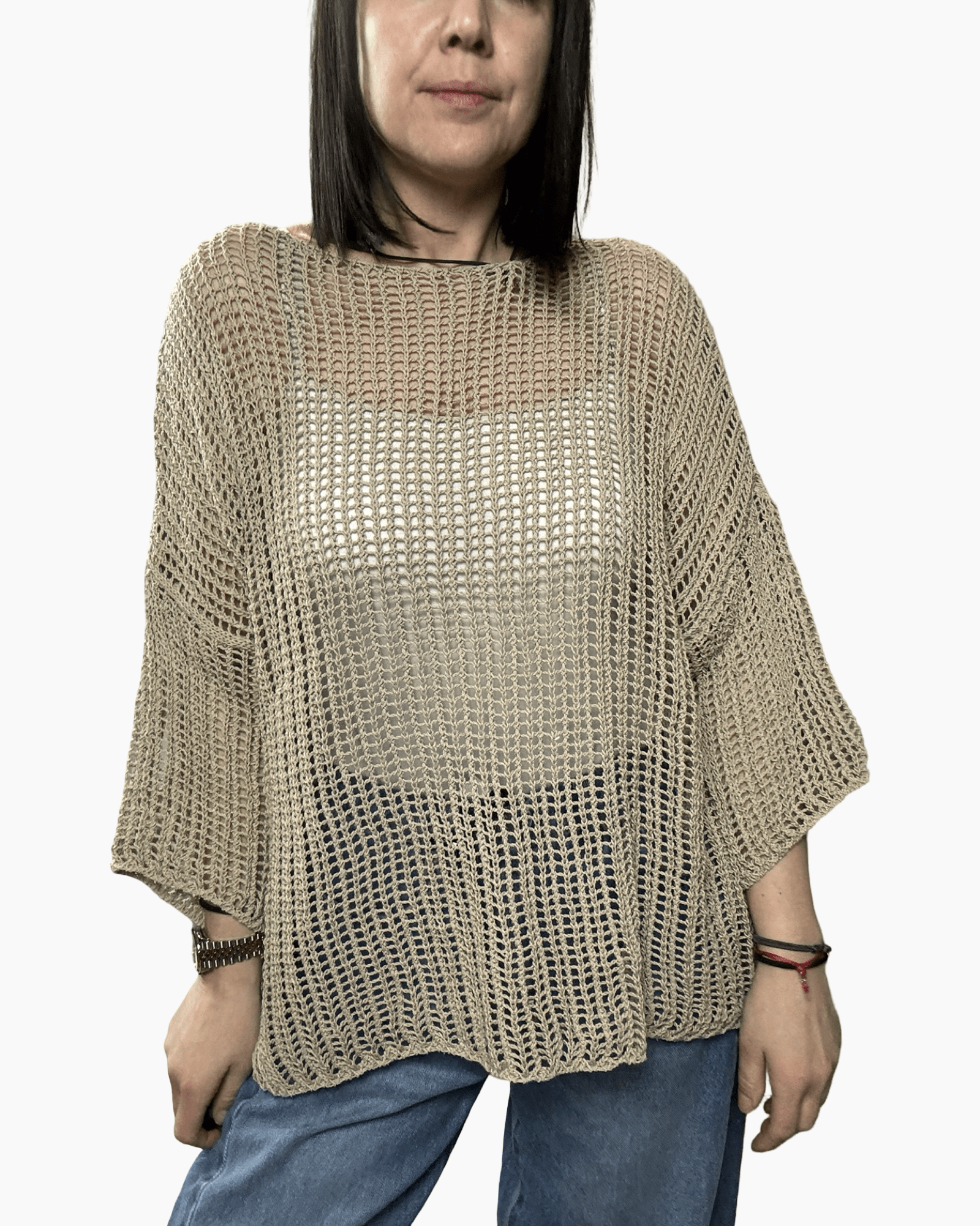 MAGLIA A RETE SUSY MIX - XE BLU ABBIGLIAMENTO