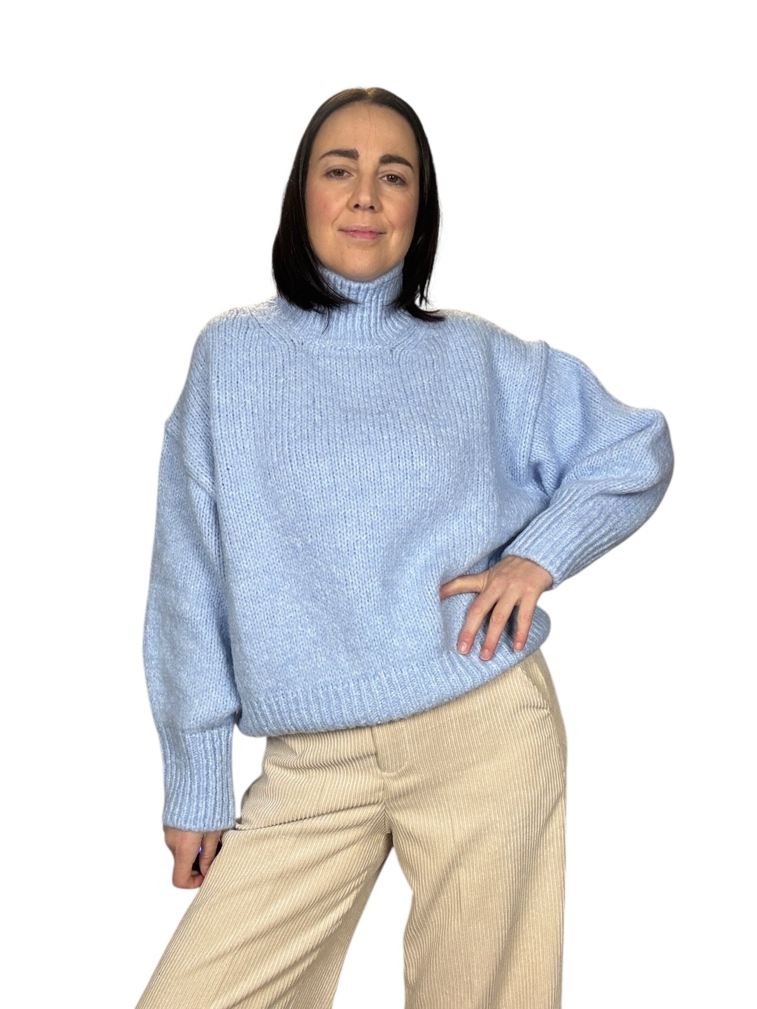 MAGLIA COLLO A LUPETTO VICOLO - XE BLU ABBIGLIAMENTO