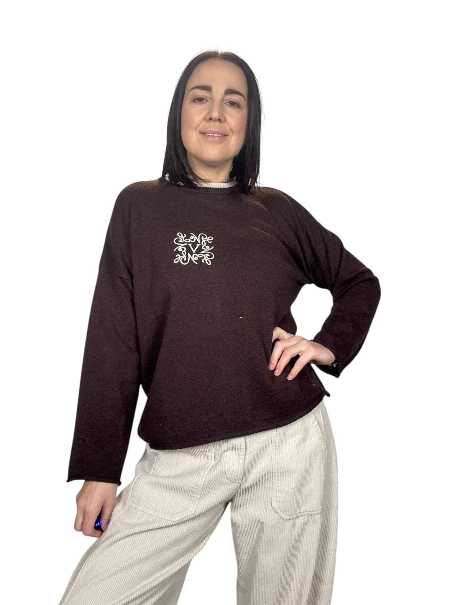 MAGLIA OVER LOEWE VICOLO - XE BLU ABBIGLIAMENTO