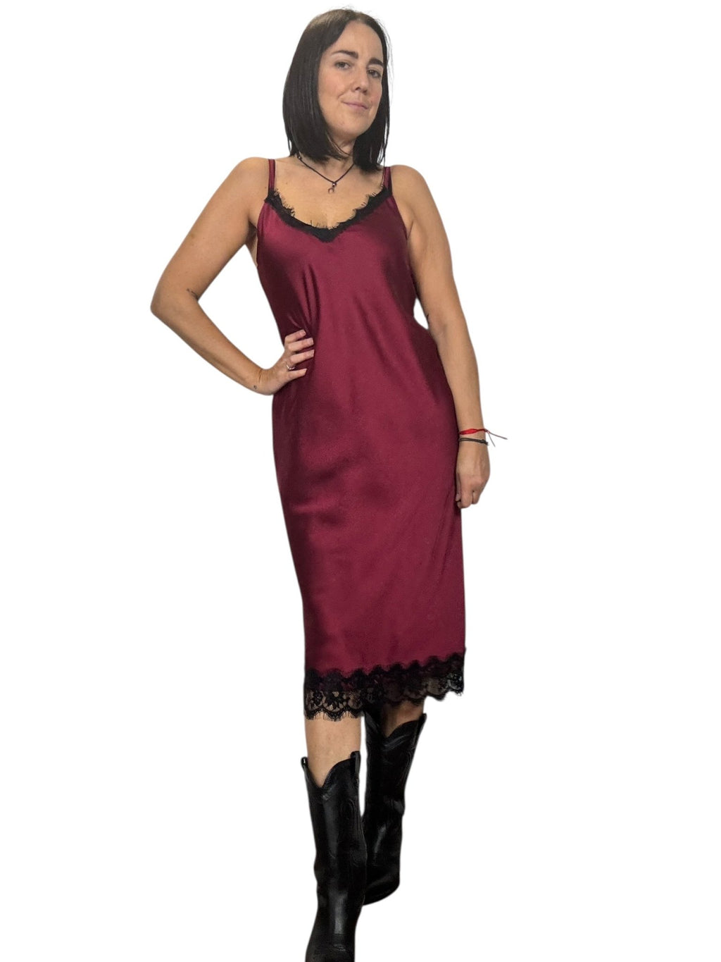 ABITO LINGERIE MIDI SUSY MIX - XE BLU ABBIGLIAMENTO