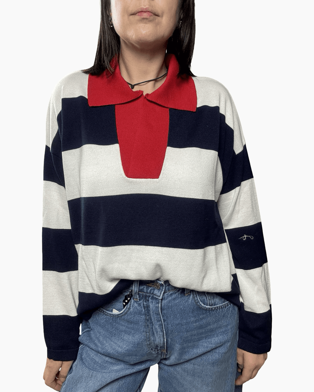 POLO COLLO IN CONTRASTO SUSY MIX - XE BLU ABBIGLIAMENTO