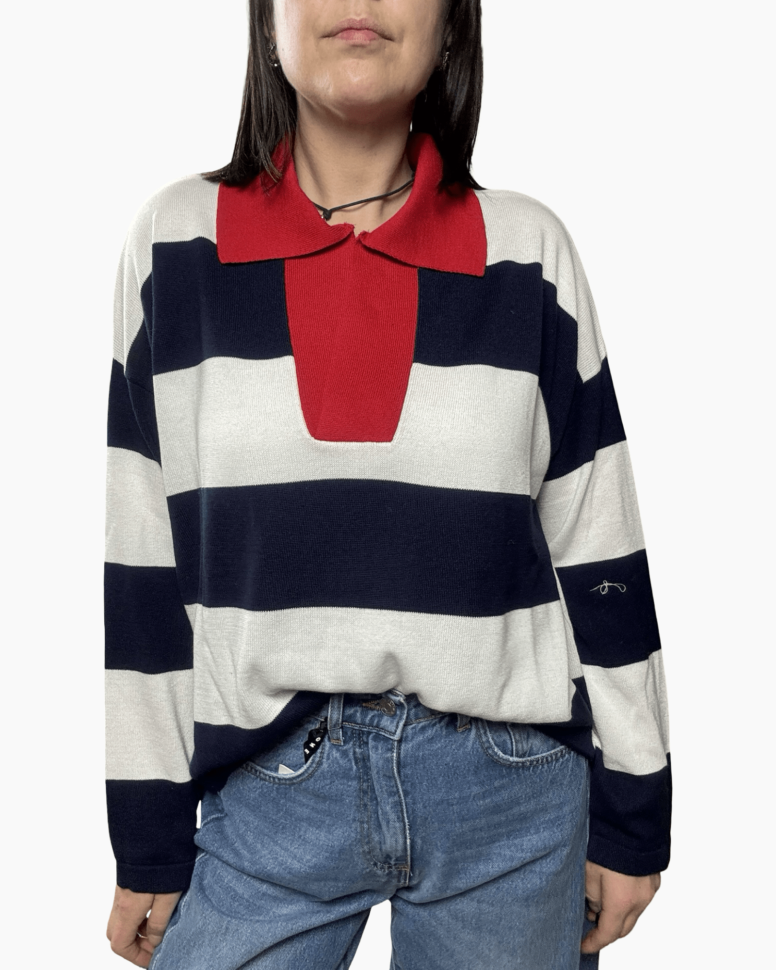 POLO COLLO IN CONTRASTO SUSY MIX - XE BLU ABBIGLIAMENTO
