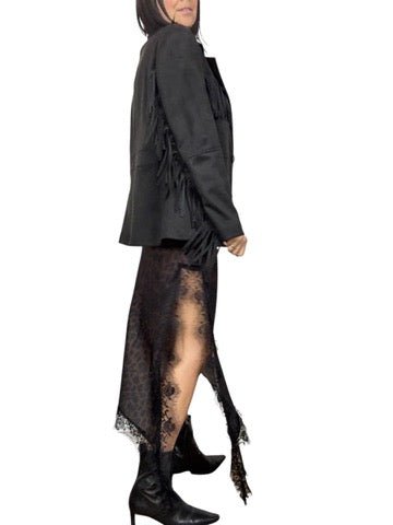 GONNA MACULATA ASIMMETRICA SUSY MIX - XE BLU ABBIGLIAMENTO