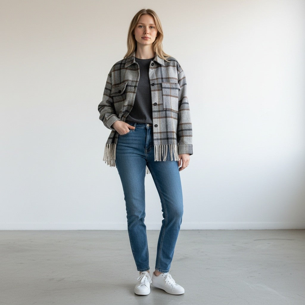 GIACCA-CAMICIA CHECK VICOLO