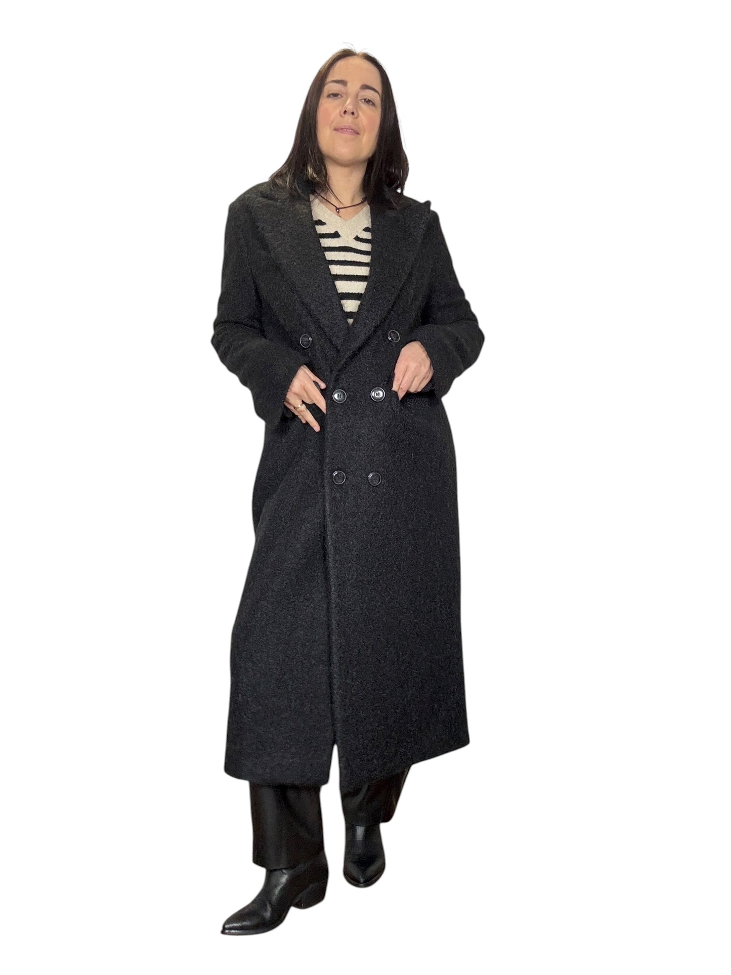 CAPPOTTO A UOVO IN LANA COTTA SUSY MIX