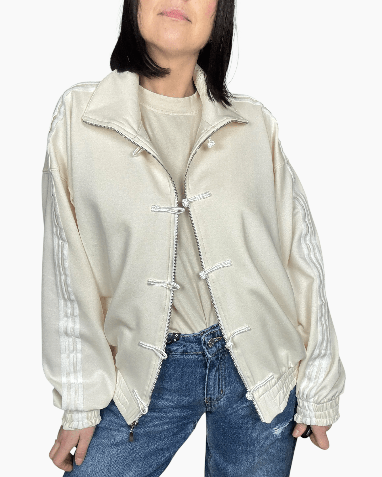 GIACCHINA CON BANDE E ALAMARI TENSIONE IN - XE BLU ABBIGLIAMENTO