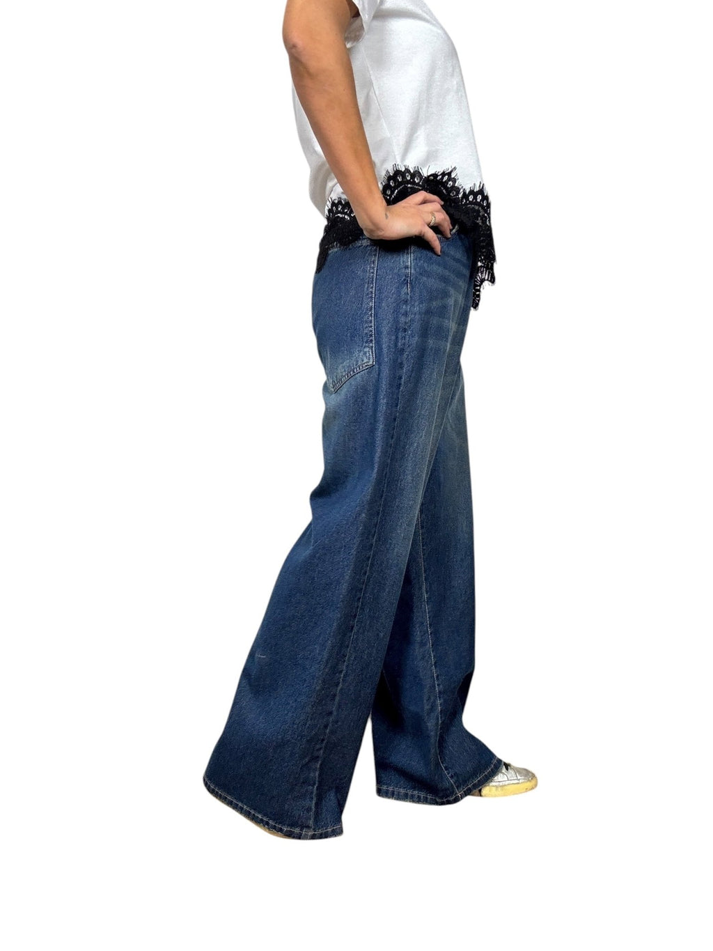 JEANS GIUSY TENSIONE IN (RAY - BLU) - XE BLU ABBIGLIAMENTO