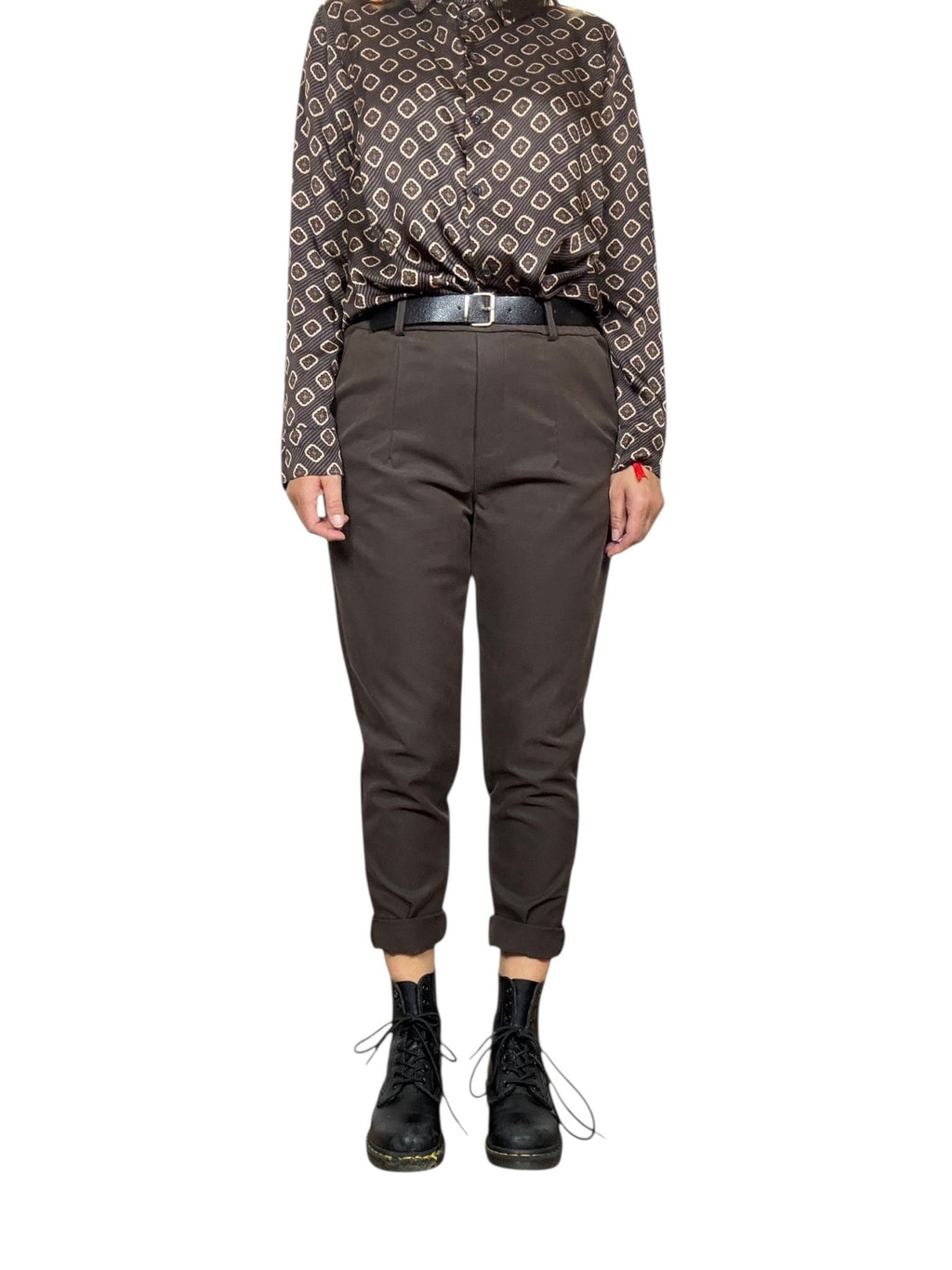 PANTALONE CON ELASTICO IN VITA SUSY MIX - XE BLU ABBIGLIAMENTO