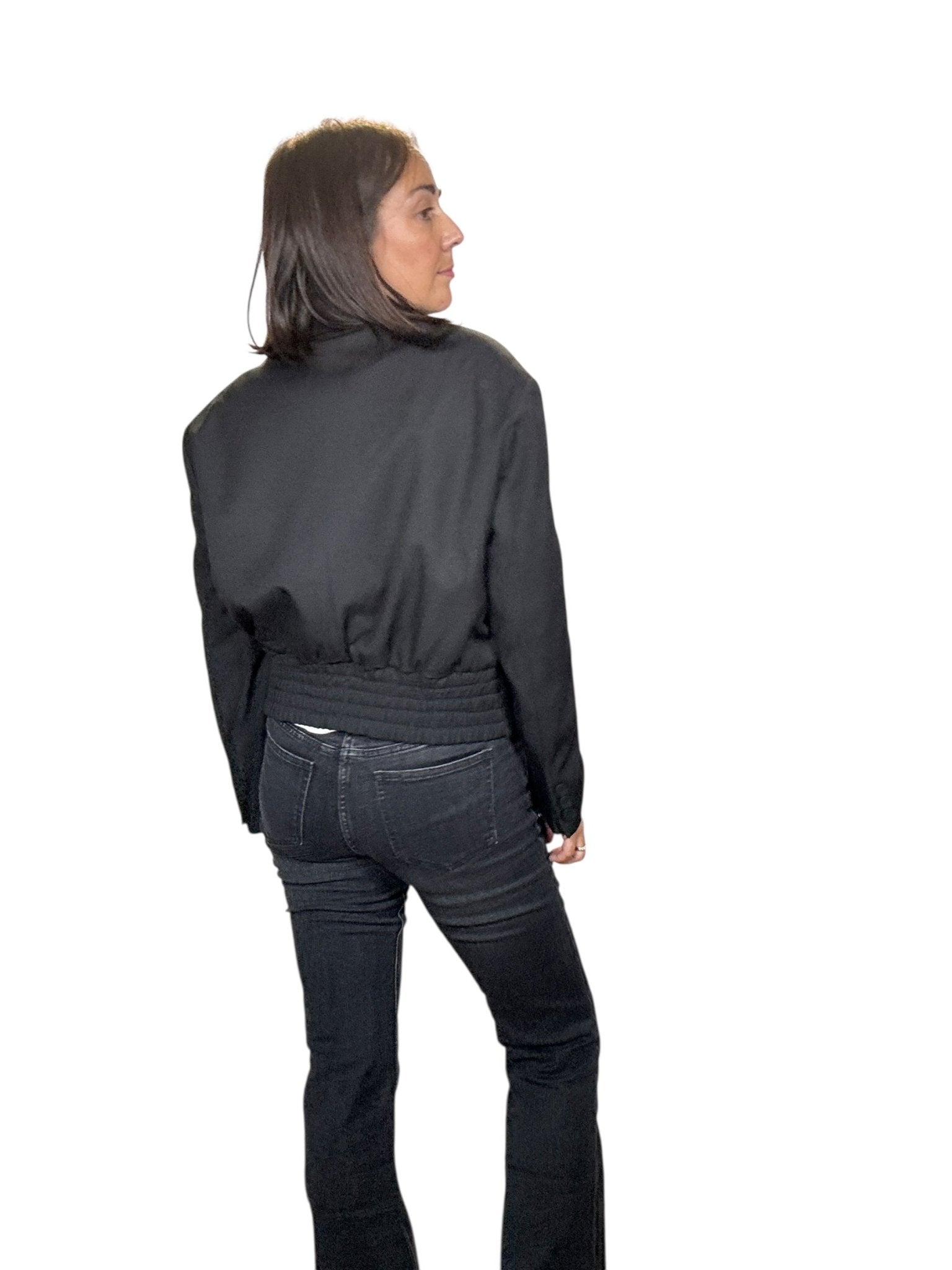 GIACCA CROPPED CON SPILLE A CATENA SUSY MIX - XE BLU ABBIGLIAMENTO