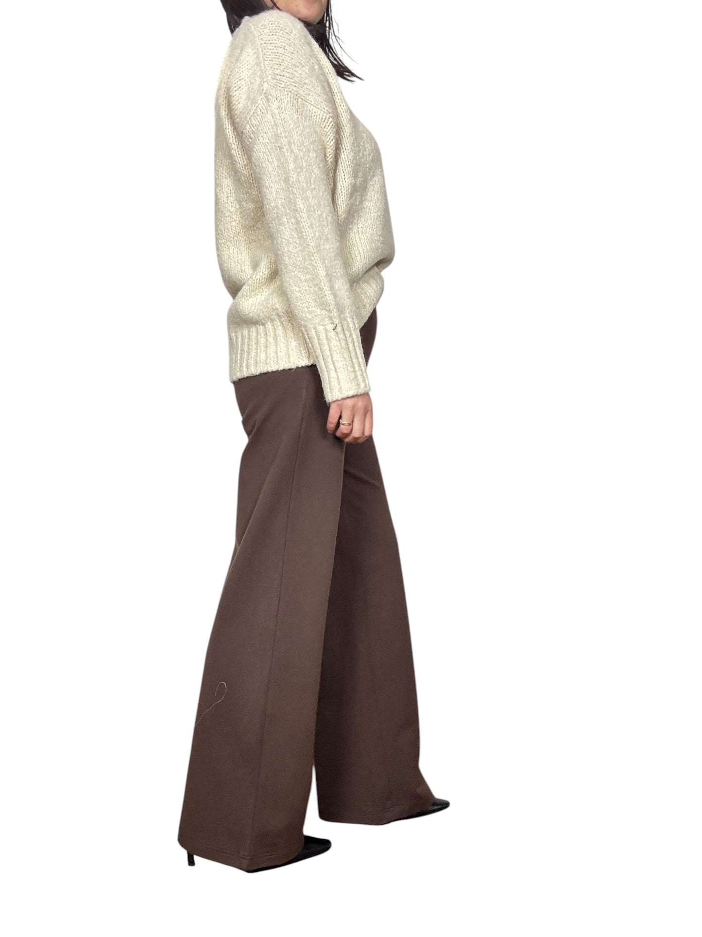 PANTALONE A PALAZZO IN PUNTO MILANO TENSIONE IN