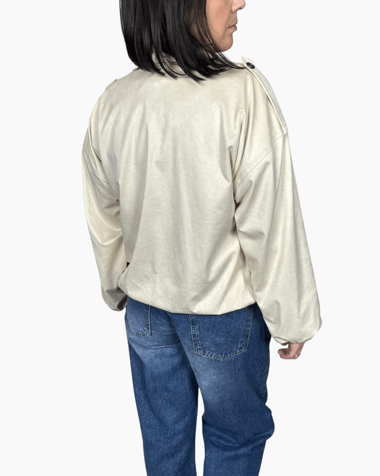 BOMBER A OVETTO SUSY MIX - XE BLU ABBIGLIAMENTO