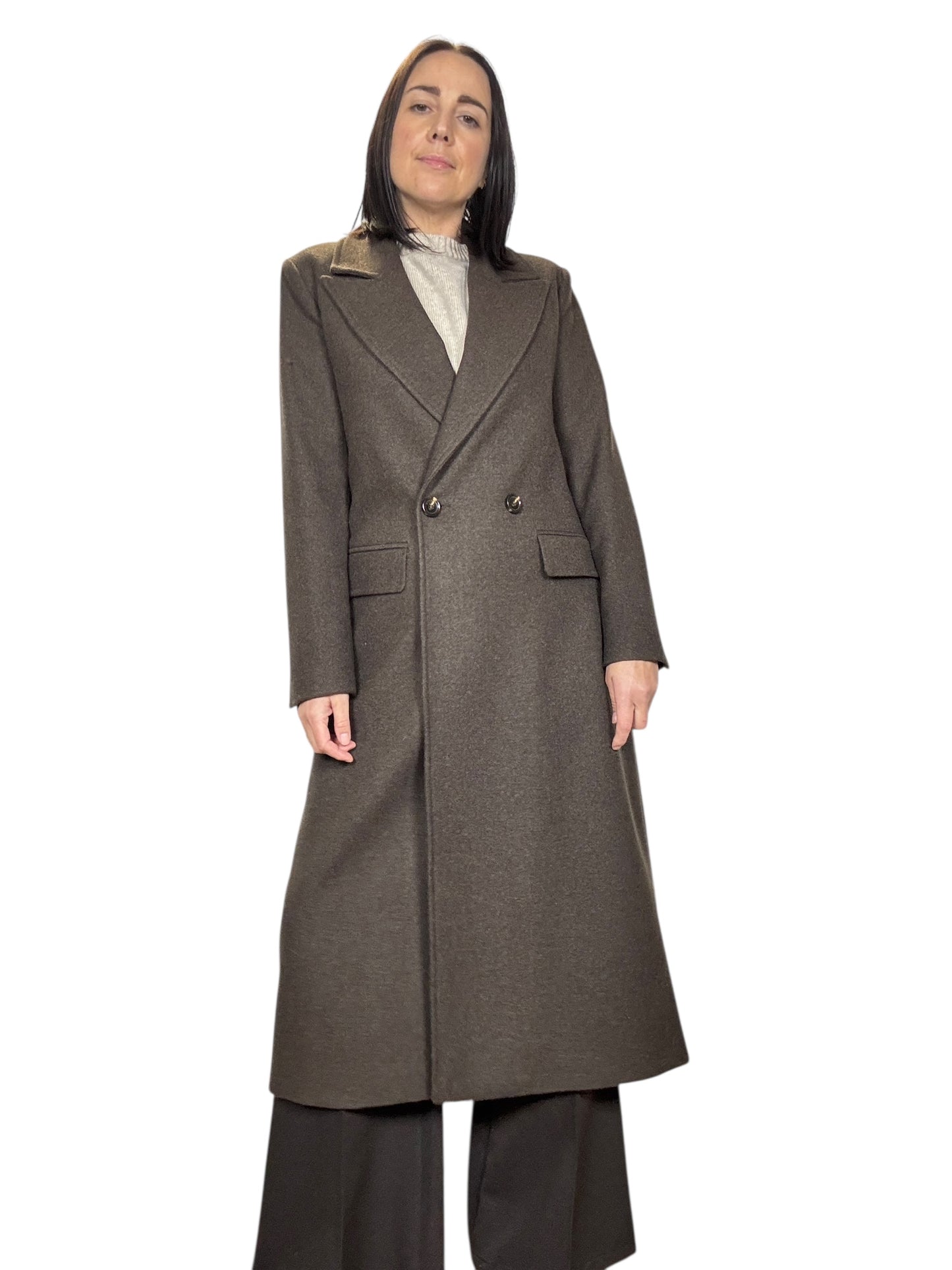 CAPPOTTO BOTTONI DIETRO TENSIONE IN