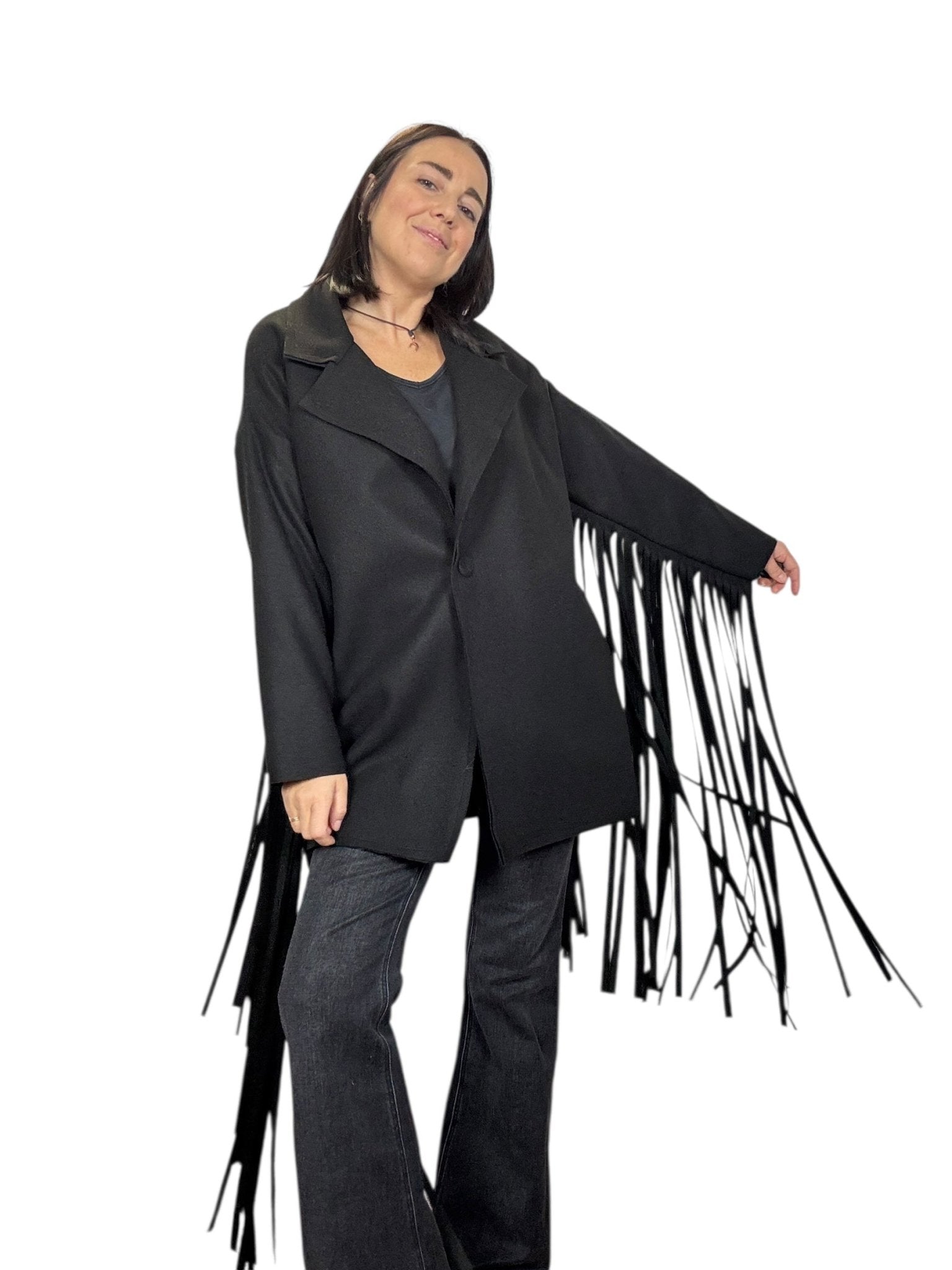 CAPPOTTINO FRANGE SUSY MIX - XE BLU ABBIGLIAMENTO