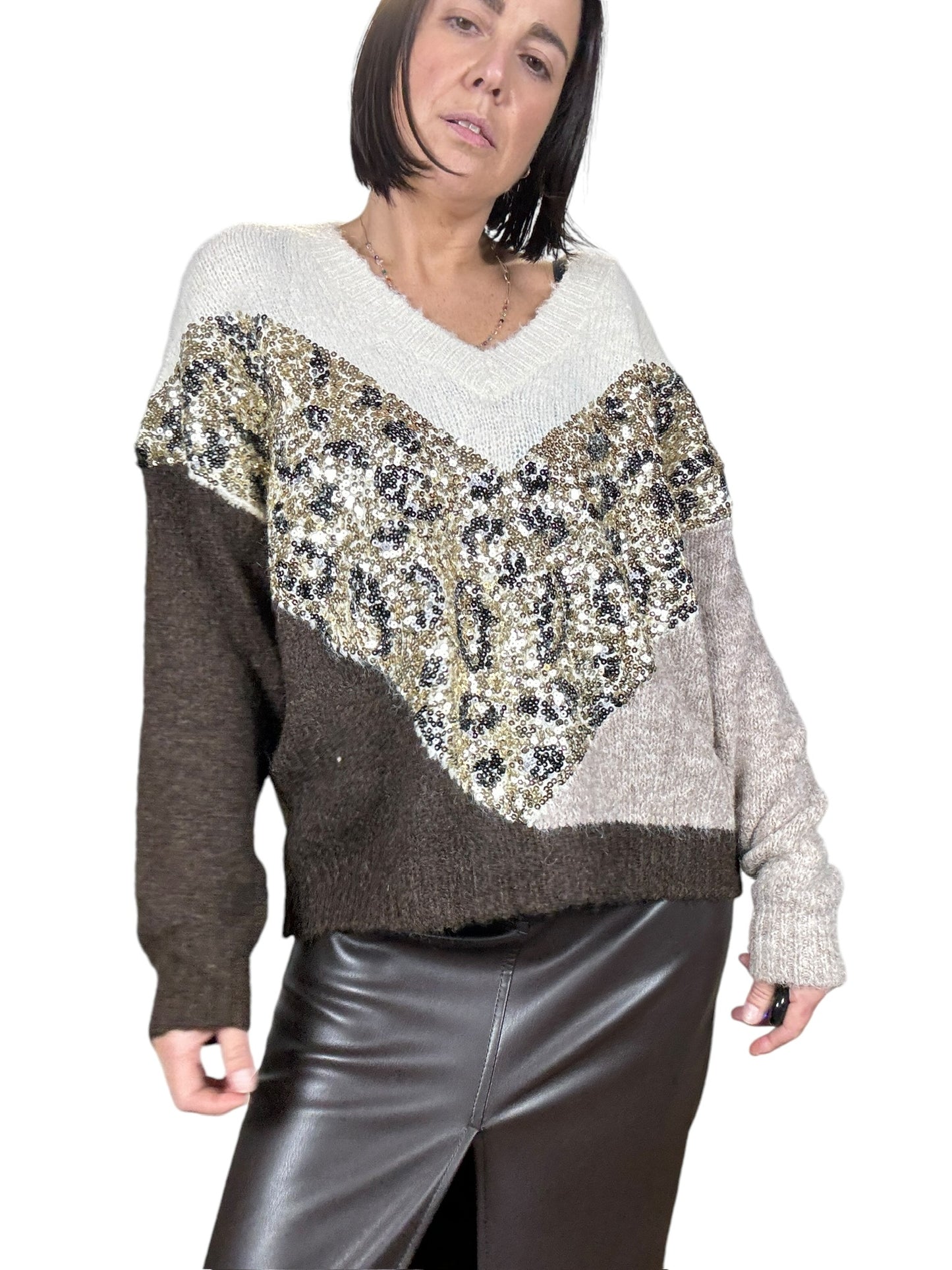 MAGLIA CON PAILLETTES DIXIE