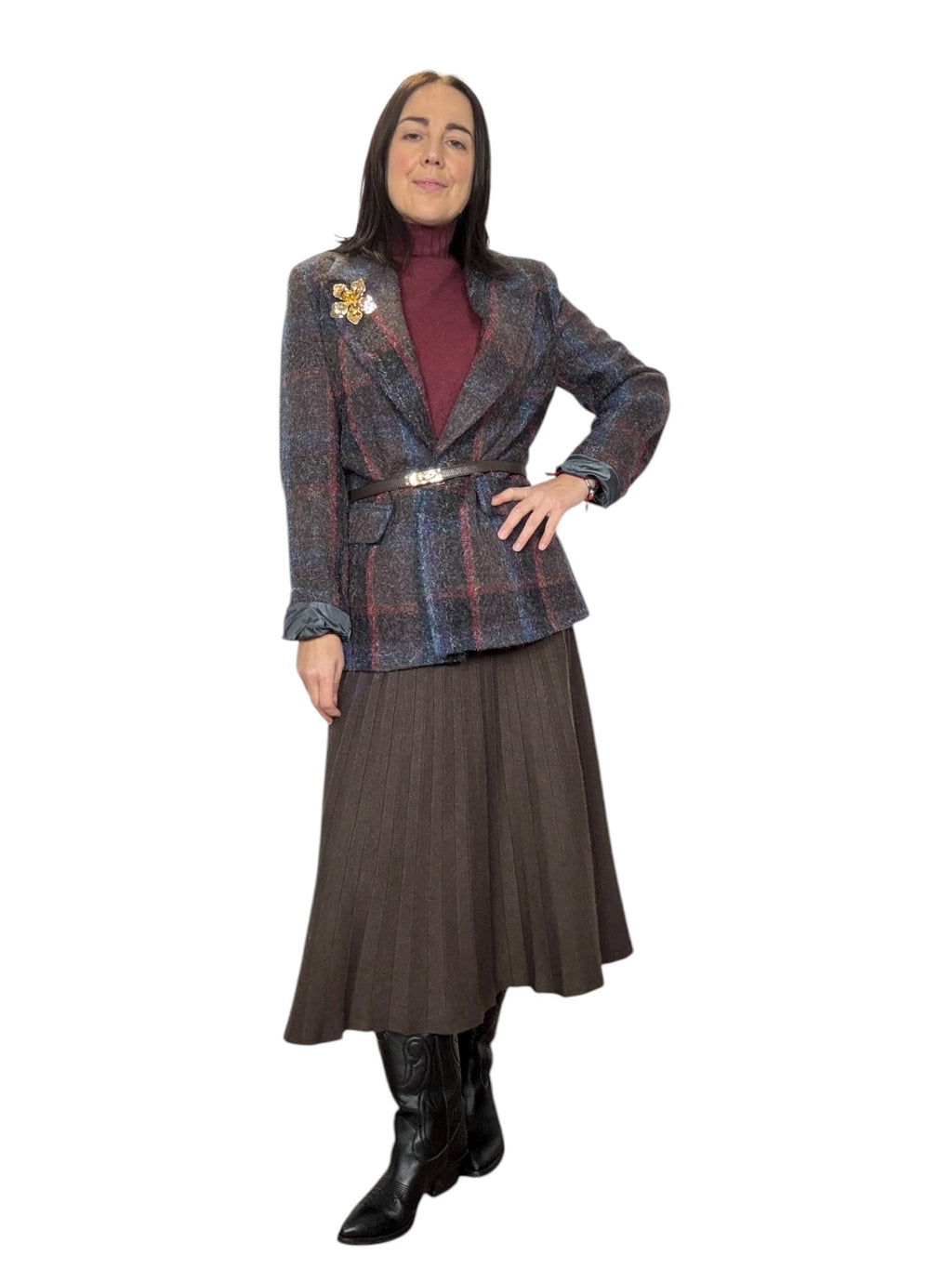 GONNA MIDI IN MAGLIA SUSY MIX - XE BLU ABBIGLIAMENTO