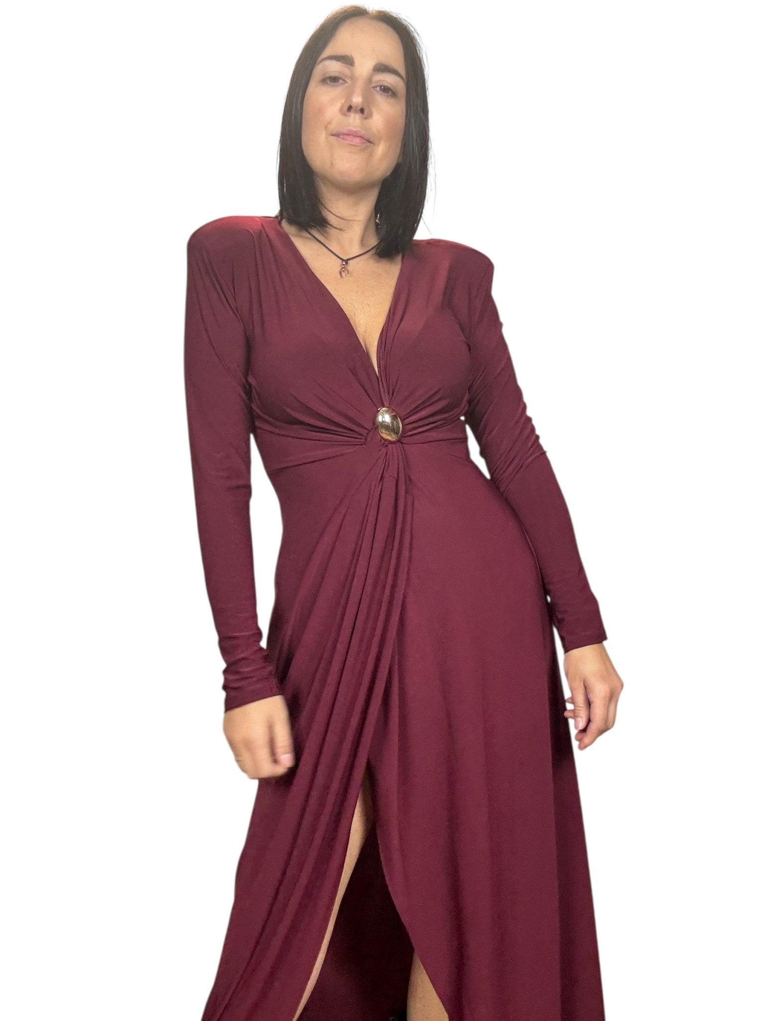 ABITO SPACCO DAVANTI CON ANELLO SUSY MIX - XE BLU ABBIGLIAMENTO