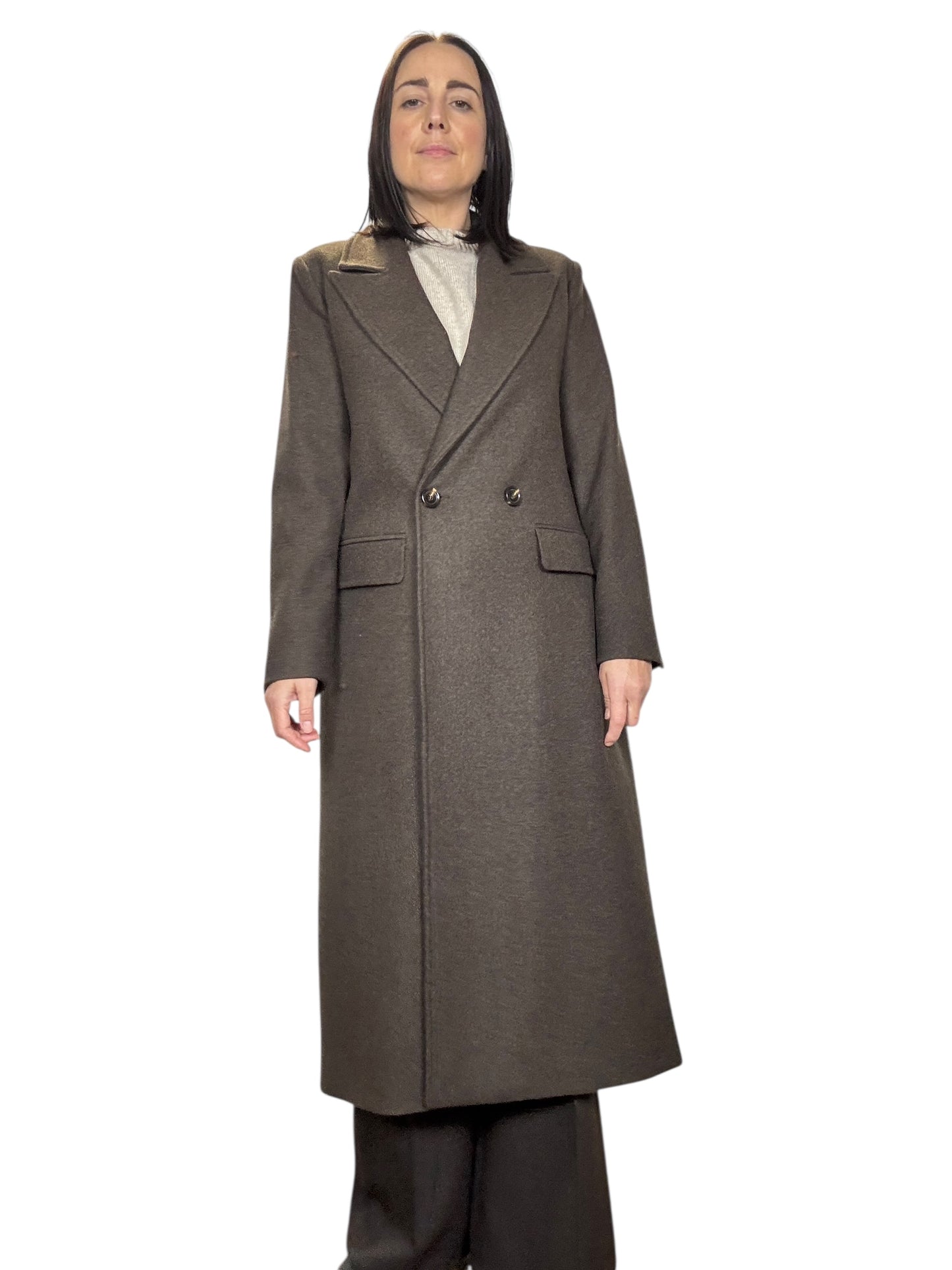 CAPPOTTO BOTTONI DIETRO TENSIONE IN