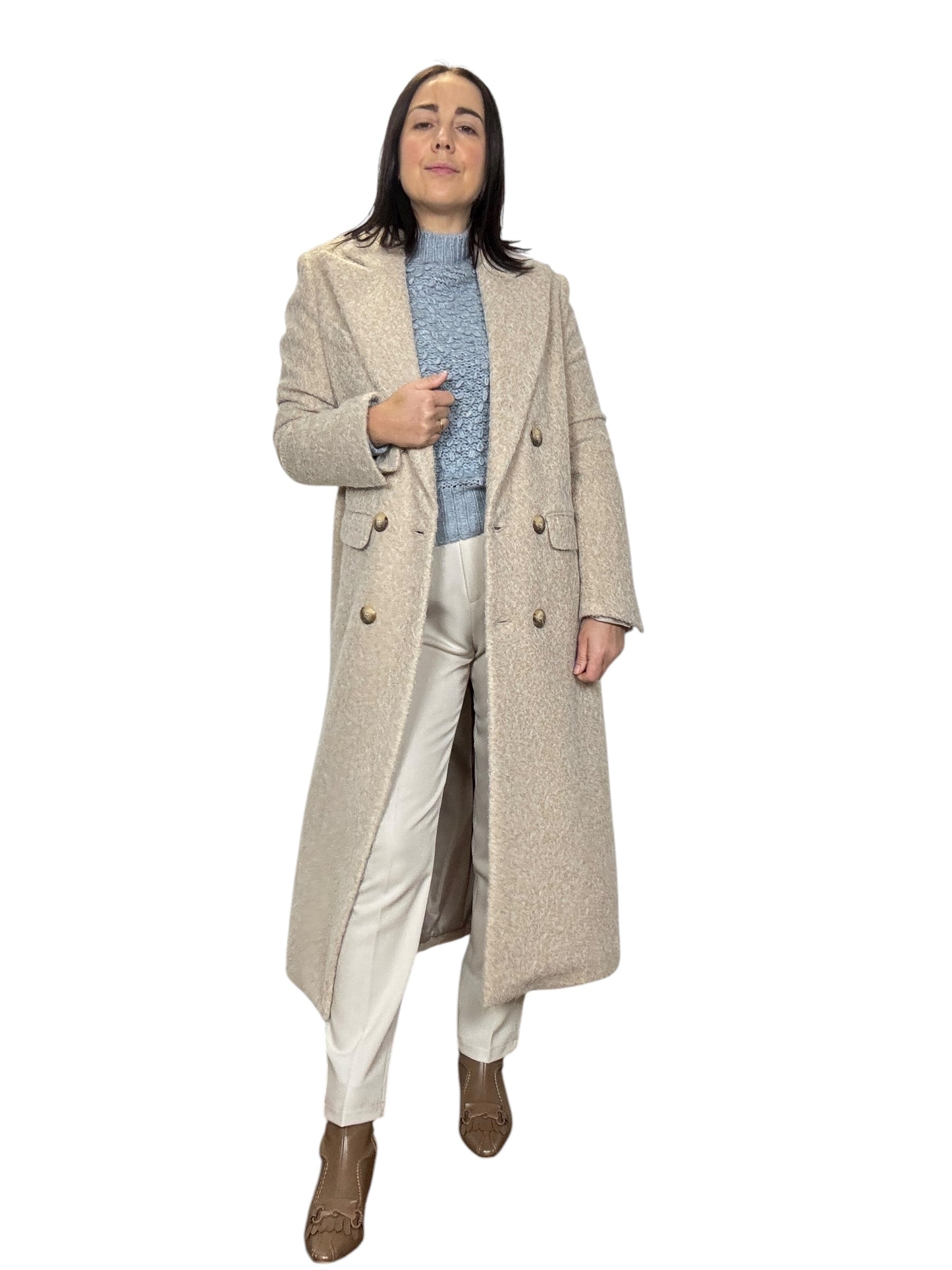 CAPPOTTO A UOVO IN LANA COTTA SUSY MIX